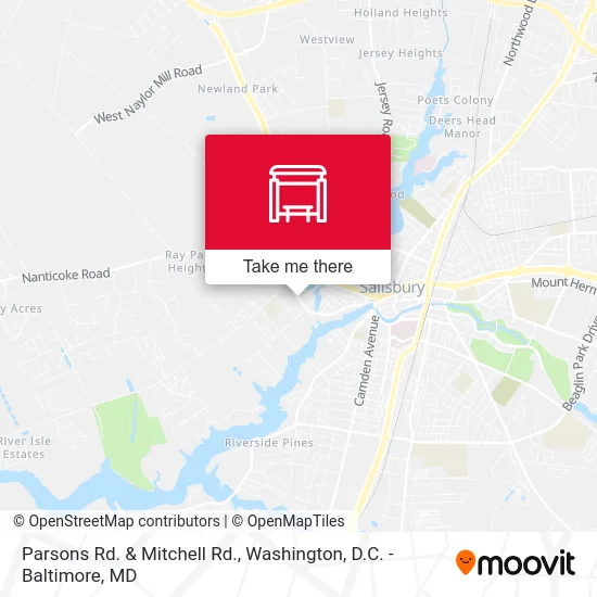 Parsons Rd. & Mitchell Rd. map