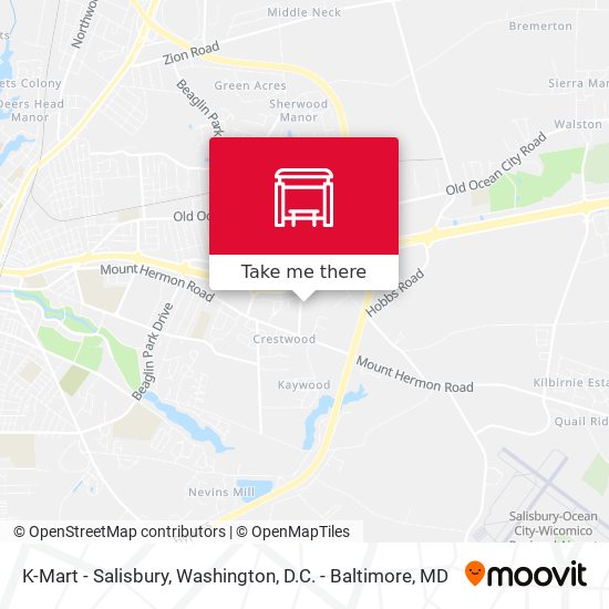 Mapa de K-Mart - Salisbury