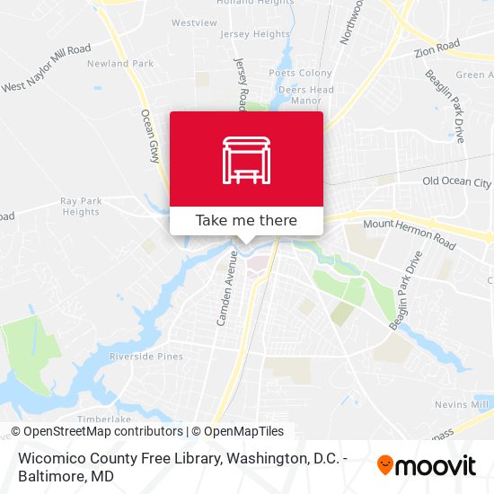 Wicomico County Free Library map