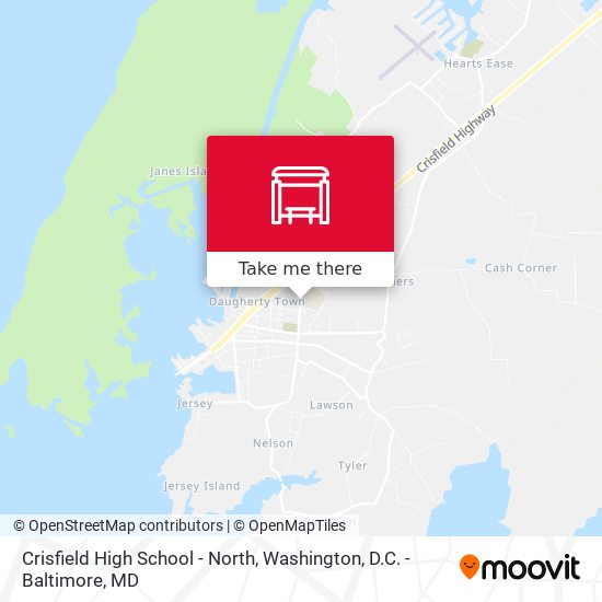 Crisfield High School - North map