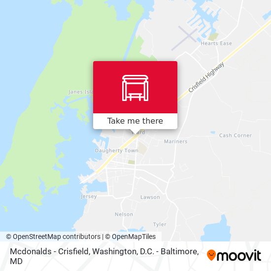 Mcdonalds - Crisfield map