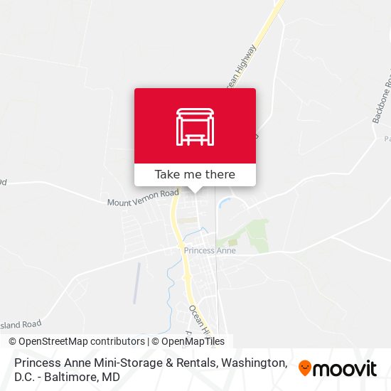 Princess Anne Mini-Storage & Rentals map