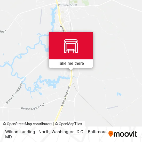 Wilson Landing - North map