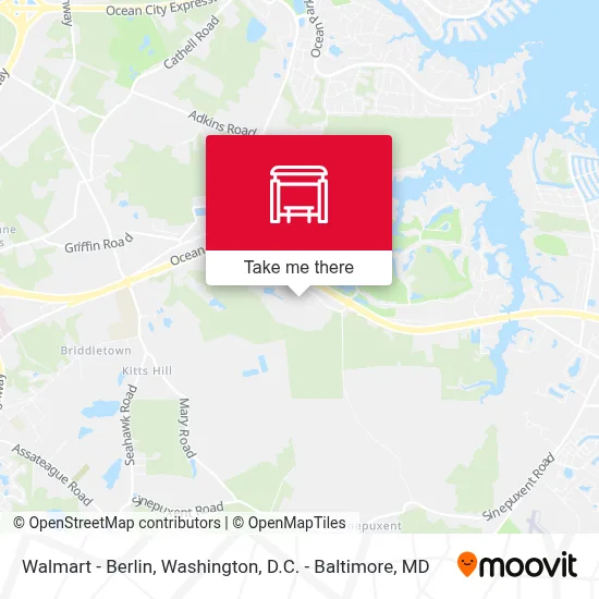 Walmart - Berlin map