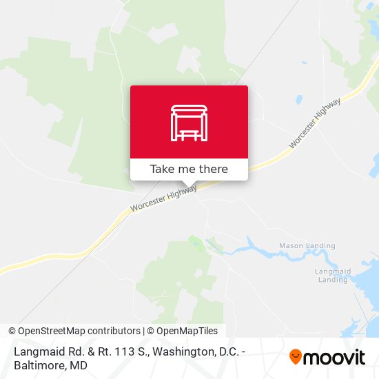 Langmaid Rd. & Rt. 113 S. map