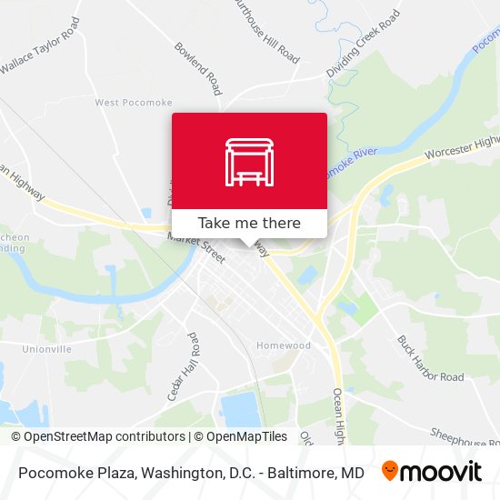 Pocomoke Plaza map