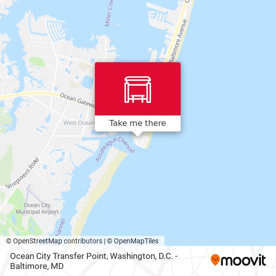 Mapa de Ocean City Transfer Point