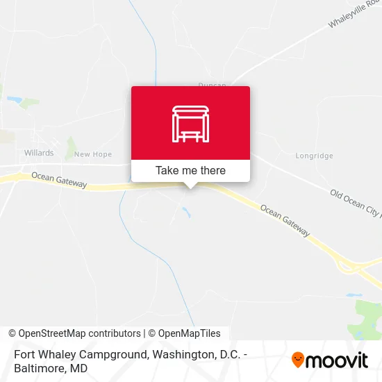 Fort Whaley Campground map