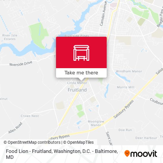 Food Lion - Fruitland map