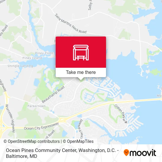 Ocean Pines Community Center map