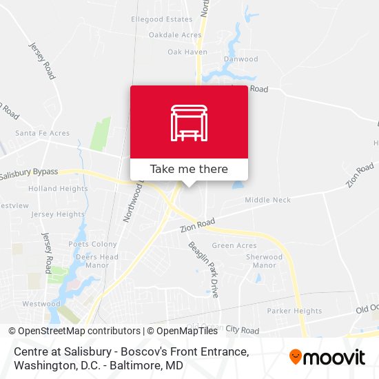 Centre at Salisbury - Boscov's Front Entrance map