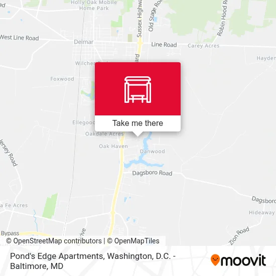 Pond's Edge Apartments map