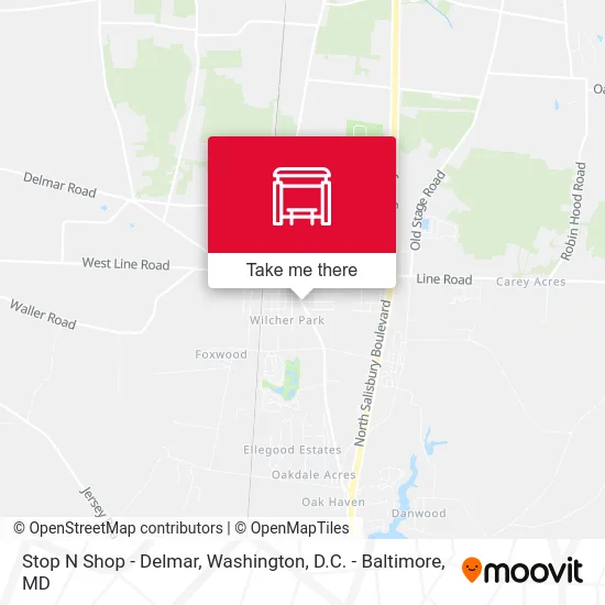 Stop N Shop - Delmar map