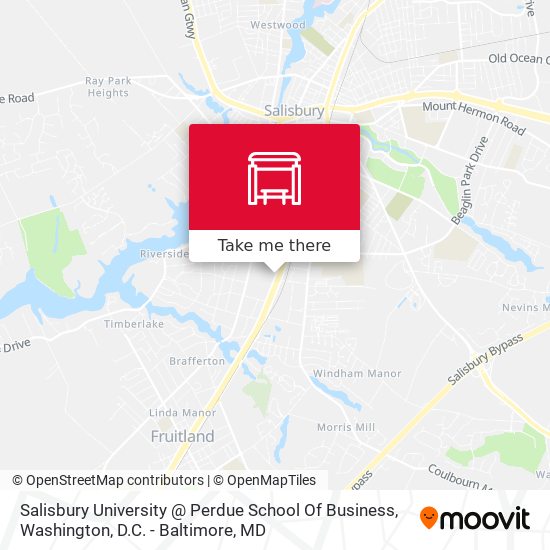 Mapa de Salisbury University @ Perdue School Of Business