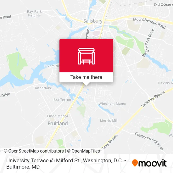 University Terrace @ Milford St. map