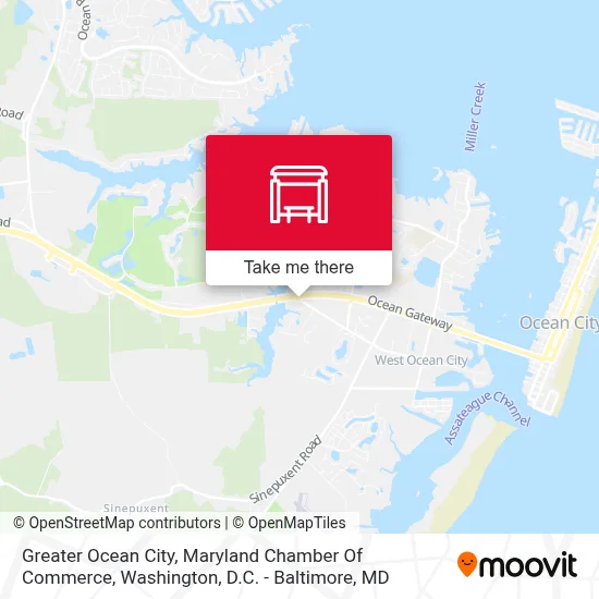 Greater Ocean City, Maryland Chamber Of Commerce map