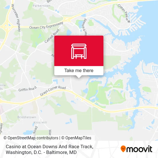 Casino at Ocean Downs And Race Track map