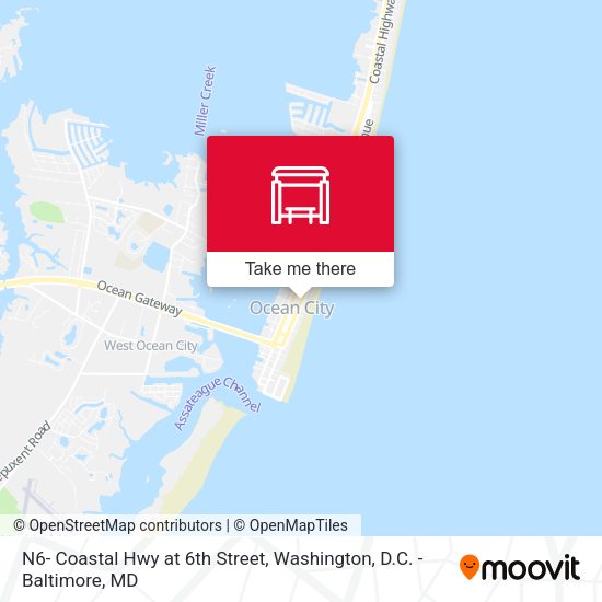N6- Coastal Hwy at 6th Street map