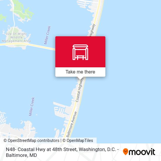 Mapa de N48- Coastal Hwy at 48th Street