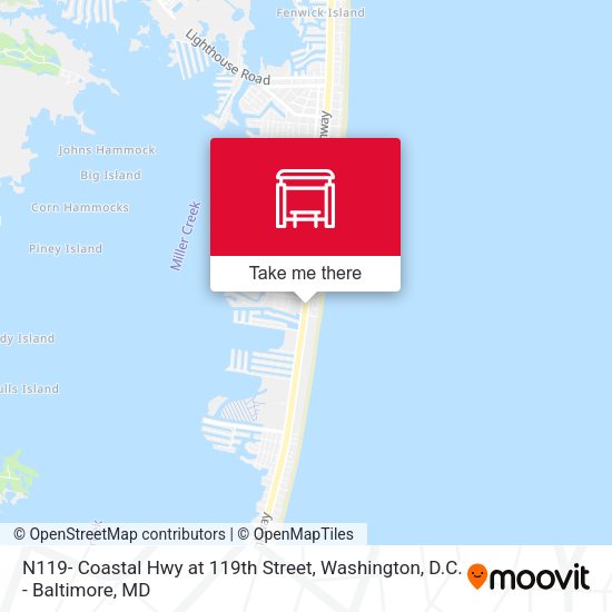 Mapa de N119- Coastal Hwy at 119th Street