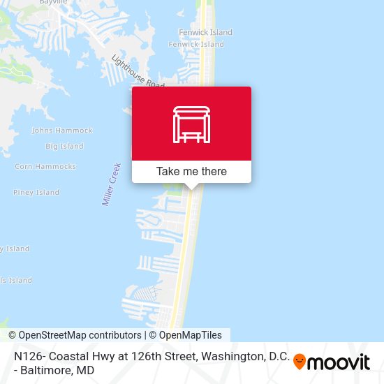 N126- Coastal Hwy at 126th Street map