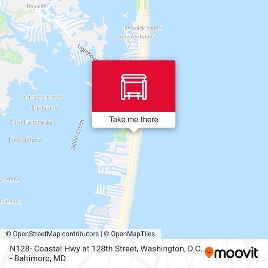 N128- Coastal Hwy at 128th Street map