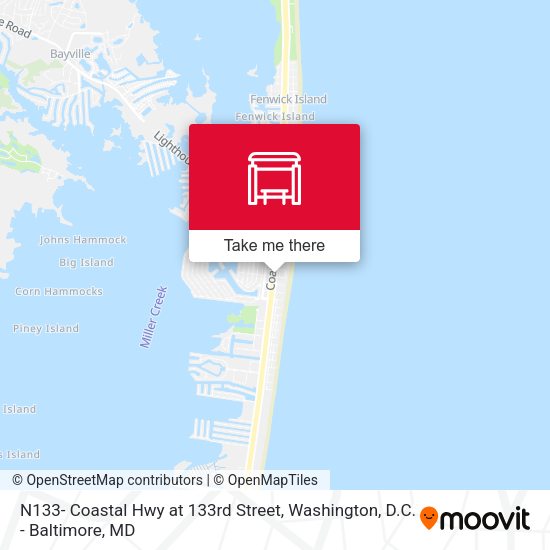 Mapa de N133- Coastal Hwy at 133rd Street