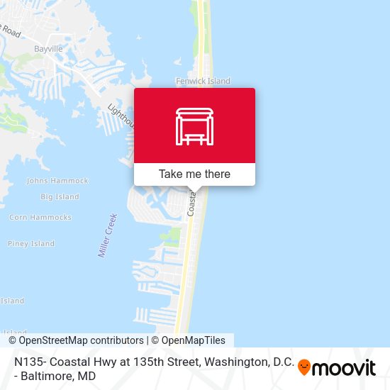 Mapa de N135- Coastal Hwy at 135th Street
