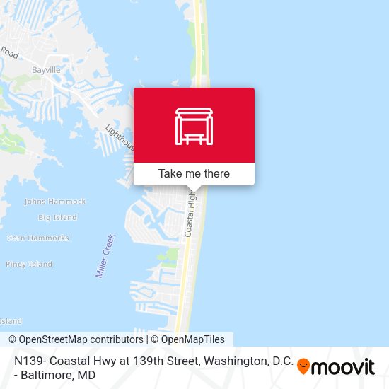 N139- Coastal Hwy at 139th Street map