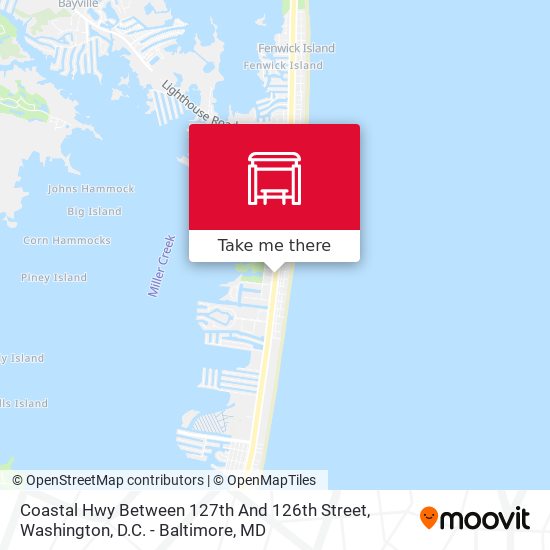 Coastal Hwy Between 127th And 126th Street map