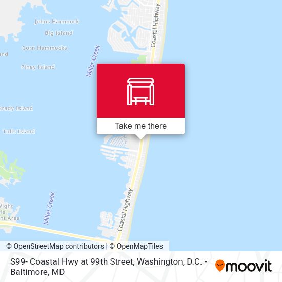 Mapa de S99- Coastal Hwy at 99th Street