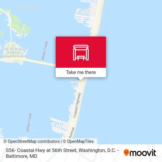 S56- Coastal Hwy at 56th Street map