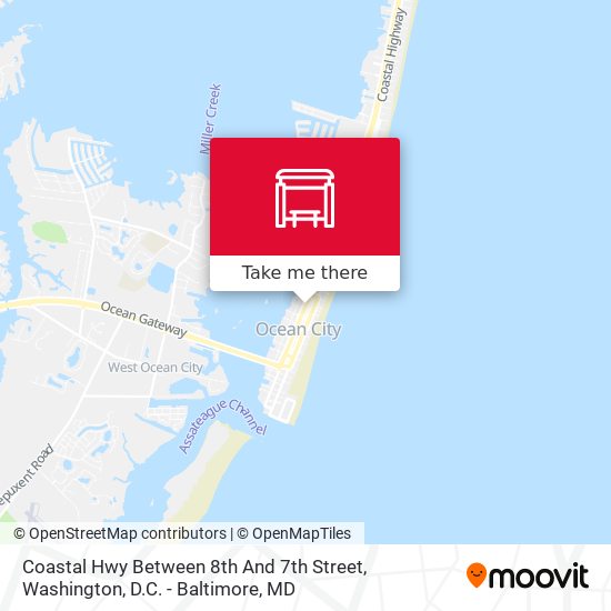 Coastal Hwy Between 8th And 7th Street map