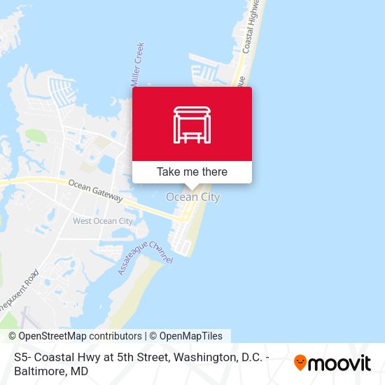 S5- Coastal Hwy at 5th Street map