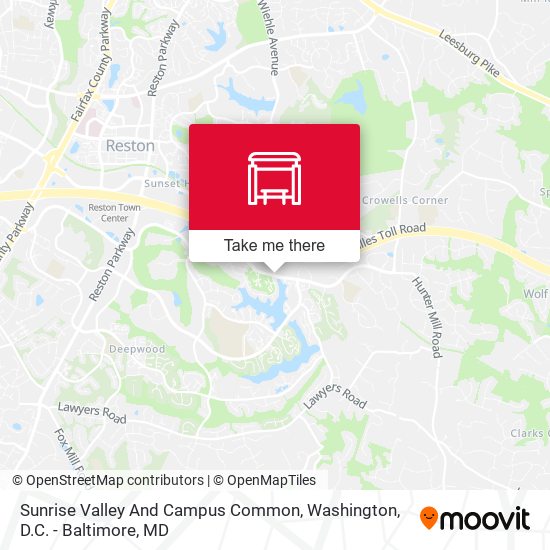 Sunrise Valley And Campus Common map