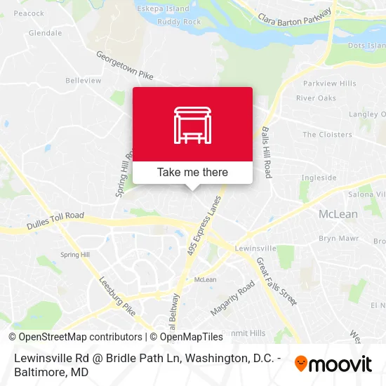 Lewinsville Rd @ Bridle Path Ln map