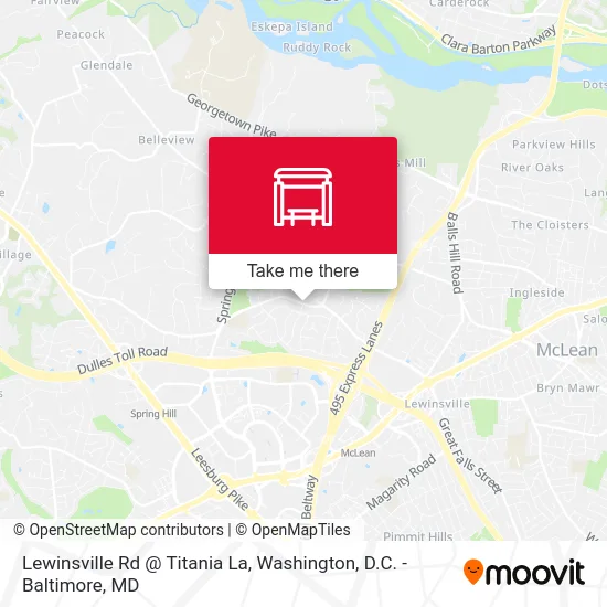 Lewinsville Rd @ Titania La map