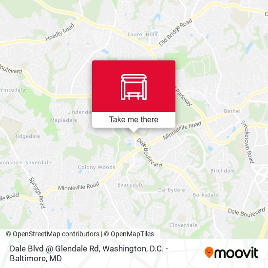 Mapa de Dale Blvd @ Glendale Rd