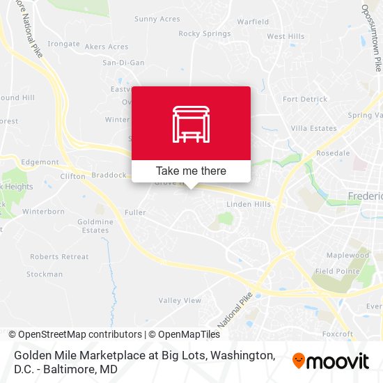 Golden Mile Marketplace at Big Lots map