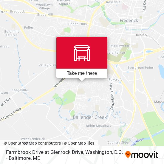 Farmbrook Drive at Glenrock Drive map
