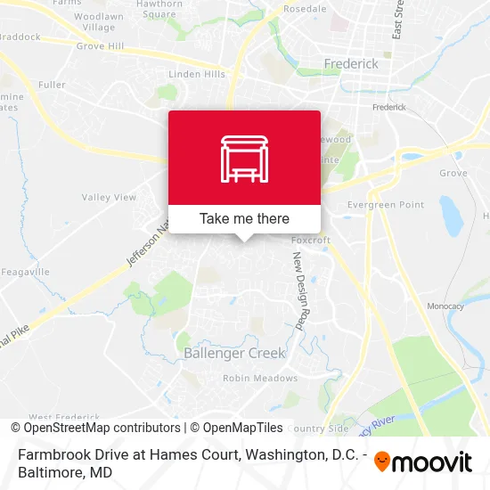 Farmbrook Drive at Hames Court map