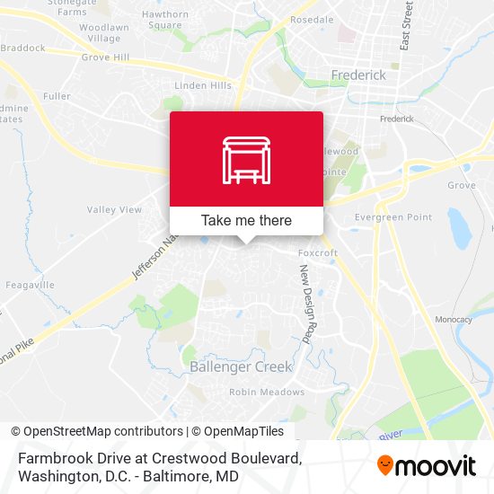 Mapa de Farmbrook Drive at Crestwood Boulevard