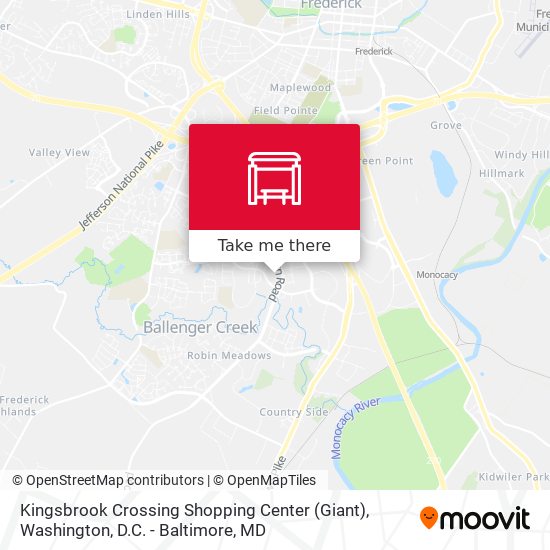 Mapa de Kingsbrook Crossing Shopping Center (Giant)