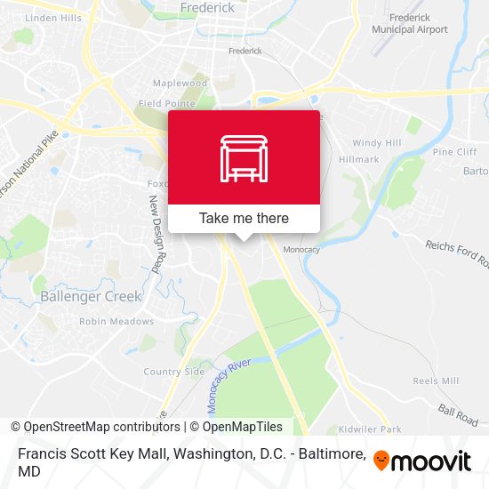 Mapa de Francis Scott Key Mall