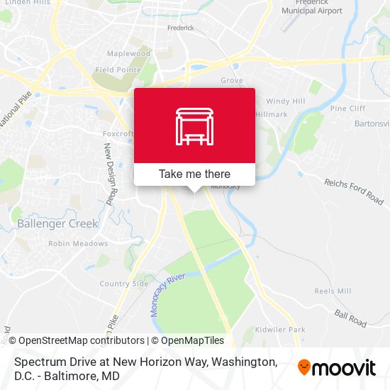 Spectrum Drive at New Horizon Way map