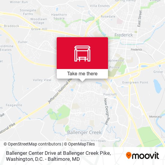 Ballenger Center Drive at Ballenger Creek Pike map