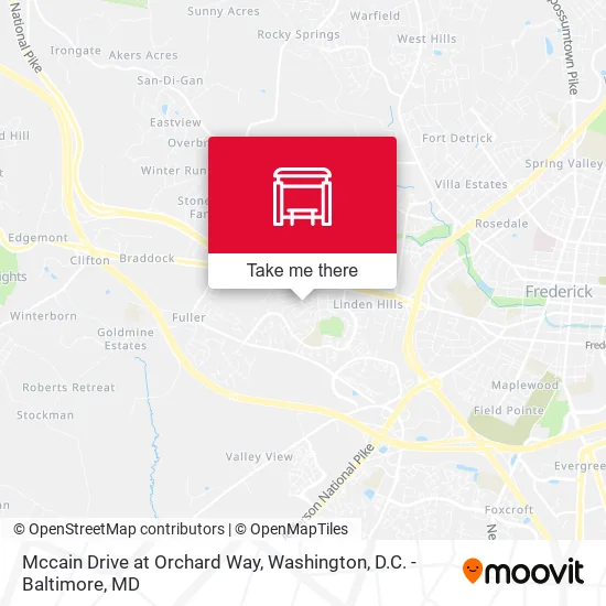 Mccain Drive at Orchard Way map