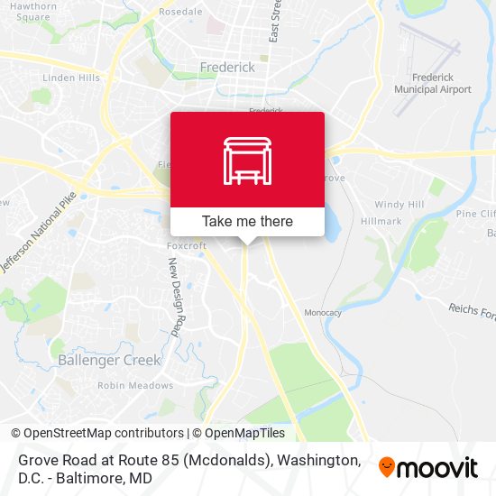 Grove Road at Route 85 (Mcdonalds) map