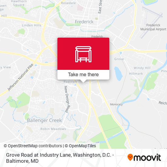 Mapa de Grove Road at Industry Lane