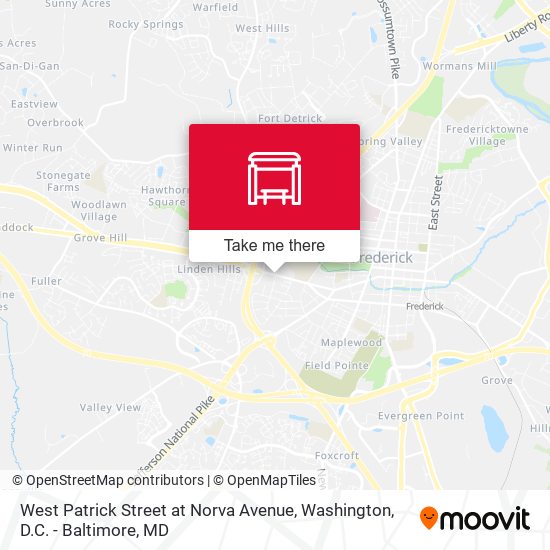 West Patrick Street at Norva Avenue map